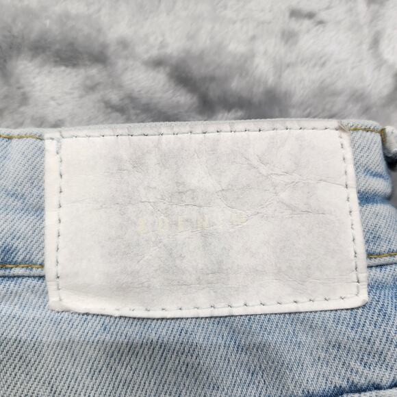 H&M Jeans Womens 6 Blue Light Wash Distressed Ripped Ultra High Waist Mom Jean - Picture 9 of 16